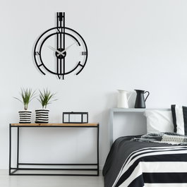 Wallity Dalmacyali Accesorio de Pared Metálico Negro